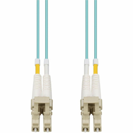 AddOn 5m Laser-Optomized Multi-Mode fiber (LOMM) Duplex LC/LC OM4 Aqua Patch Cable