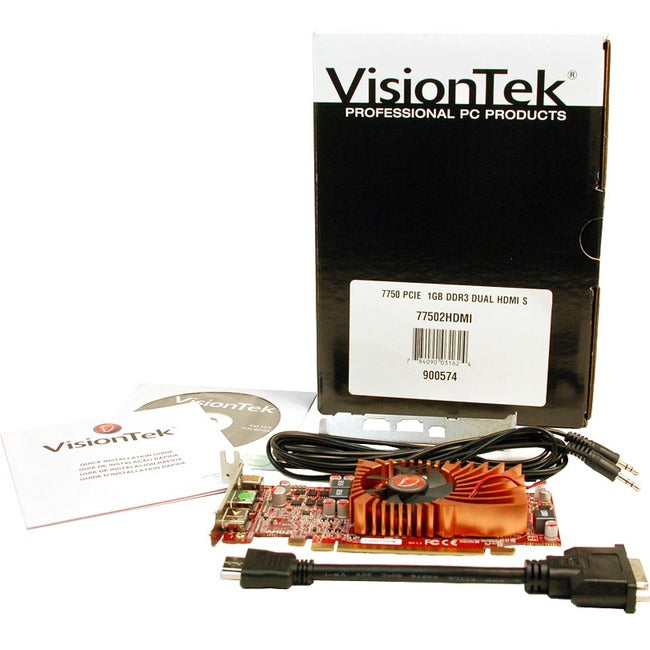 VisionTek AMD Radeon HD 7750 Graphic Card - 1 GB GDDR3 - Low-profile