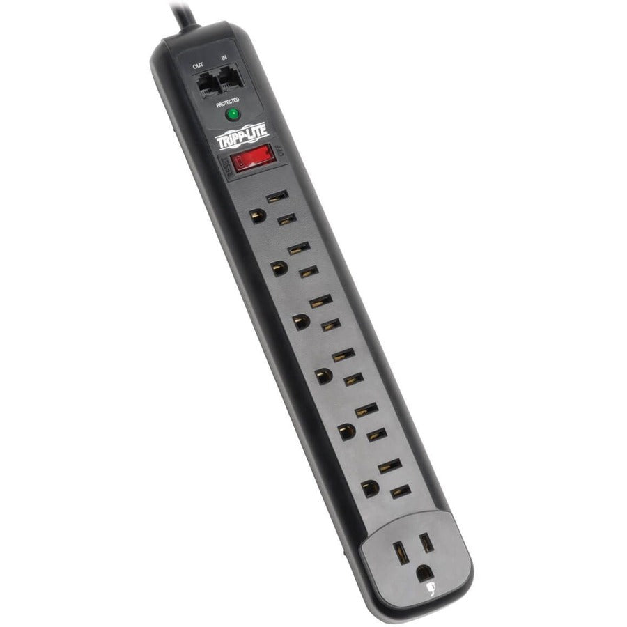 Tripp Lite by Eaton TLP76RBTEL 7 Outlets Surge Suppressor