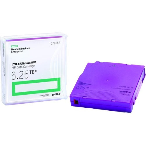 HPE LTO-6 Ultrium 6.25TB MP RW Non Custom Labeled Data Cartridge 20 Pack