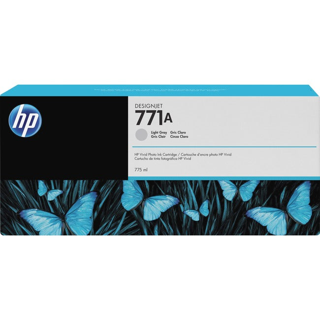 HP 771A (B6Y22A) Original Inkjet Ink Cartridge - Single Pack - Light Gray - 1 Each