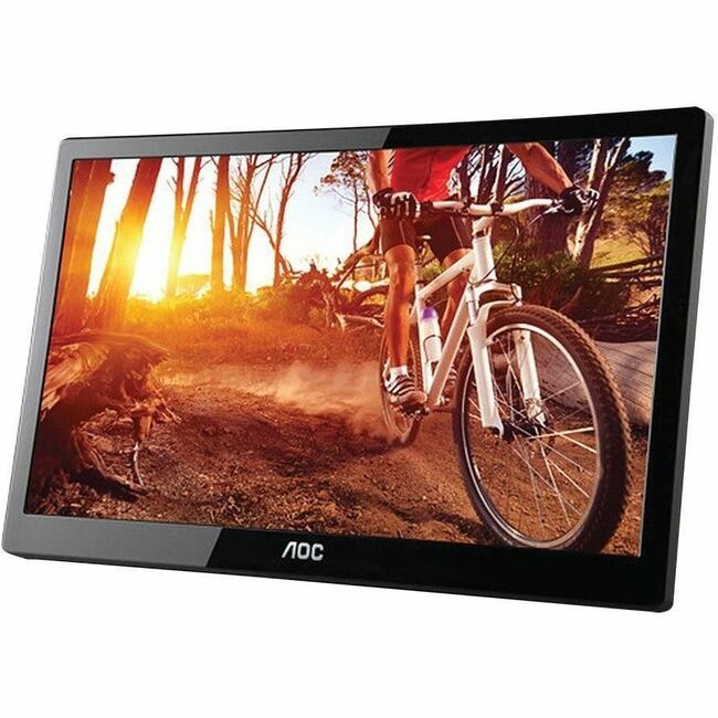 AOC e1659FWU 16" LED USB Powered Portable Monitor with case