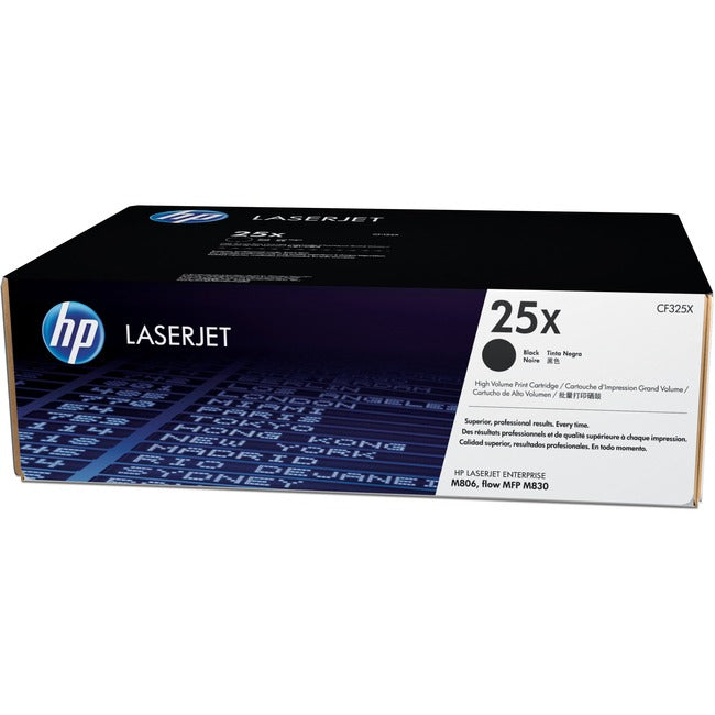 Cartouche de toner laser d'origine HP 25X (CF325X) - Paquet unique - Noir - 1 unité