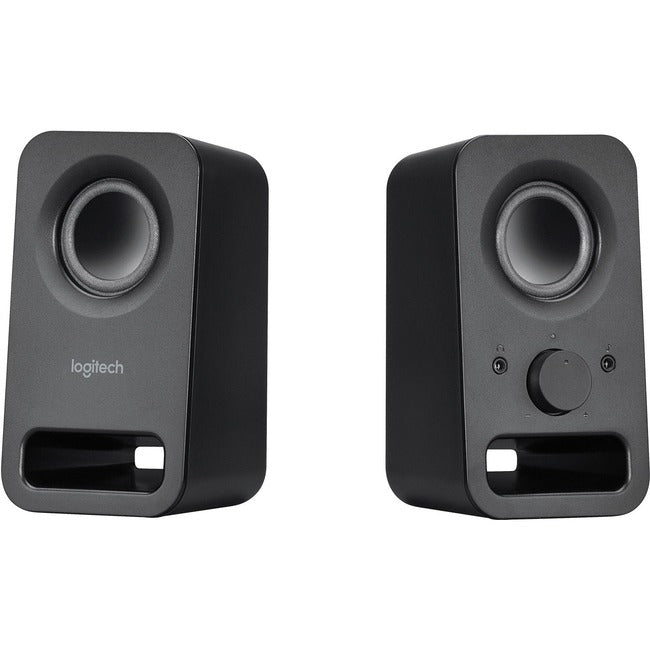 Enceintes multimédia Logitech Z150 avec son stéréo clair (noir minuit, 3 W RMS)