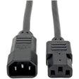 Tripp Lite series PDU Power Cord, C13 to C14 - 10A, 250V, 18 AWG, 15 ft. (4.57 m
