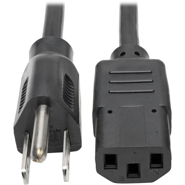 Tripp Lite series Desktop Computer AC Power Cable, NEMA 5-15P to C13 - 10A, 125V