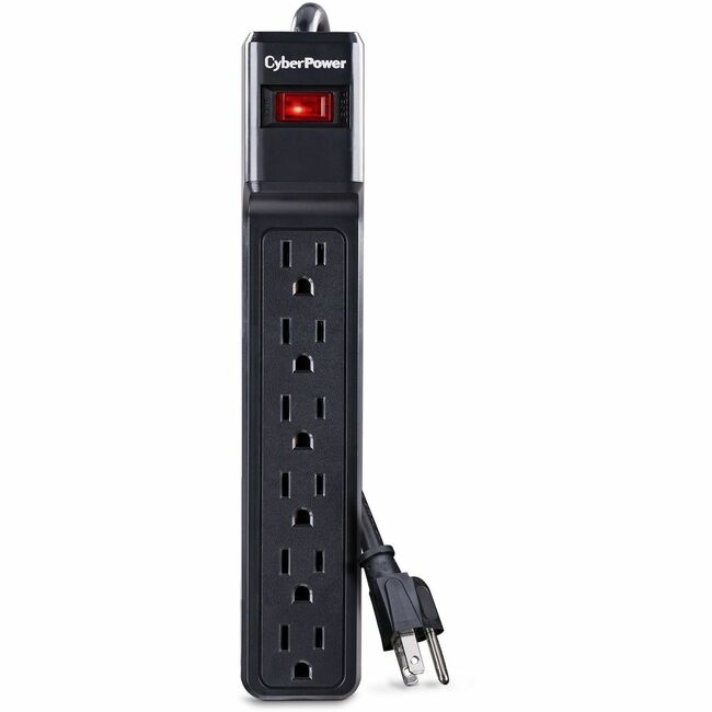 CyberPower CSB604 Essential 6-Outlets Surge Suppressor with 900 Joules and 4FT Cord - Plain Brown Boxes