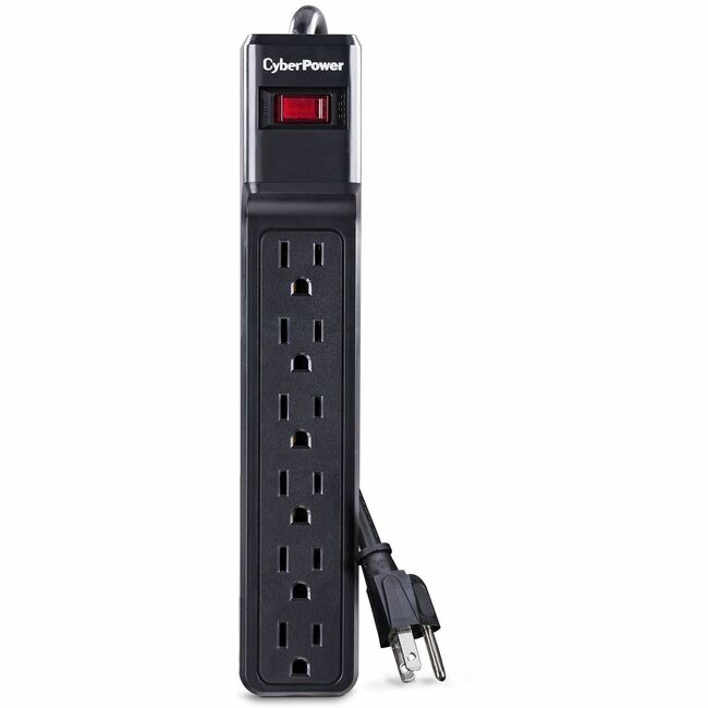 CyberPower CSB6012 Essential 6-Outlets Surge Suppressor with 1200 Joules and 12FT Cord - Plain Brown Boxes