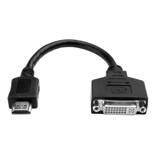 Adaptateur convertisseur de câble HDMI vers DVI 8 pouces Tripp Lite HDMI mâle vers DVI-D femelle 8"