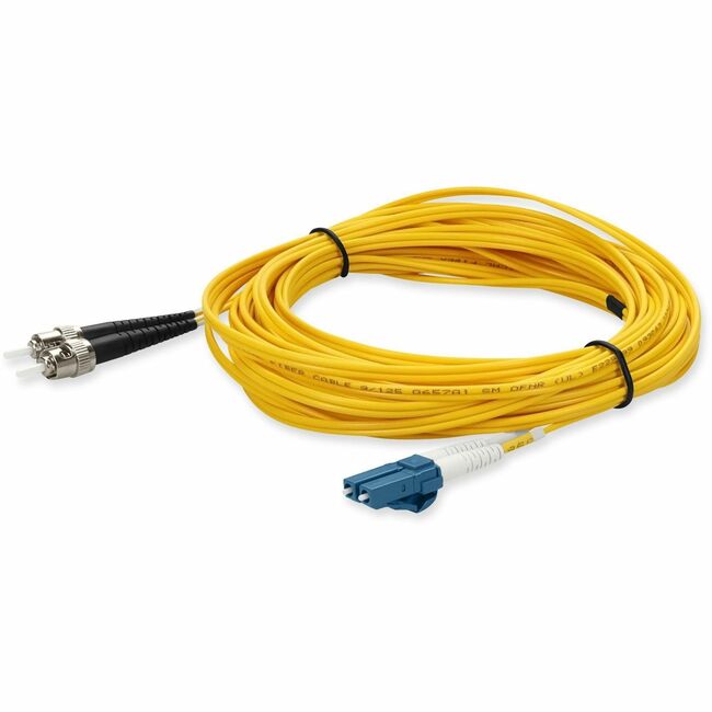 AddOn 10m Single-Mode fiber (SMF) Duplex ST/LC OS1 Yellow Patch Cable