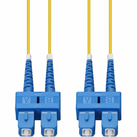 AddOn 15m SC to SC Yellow OS2 Duplex OFNR (Riser-Rated) SMF Fiber Patch Cable