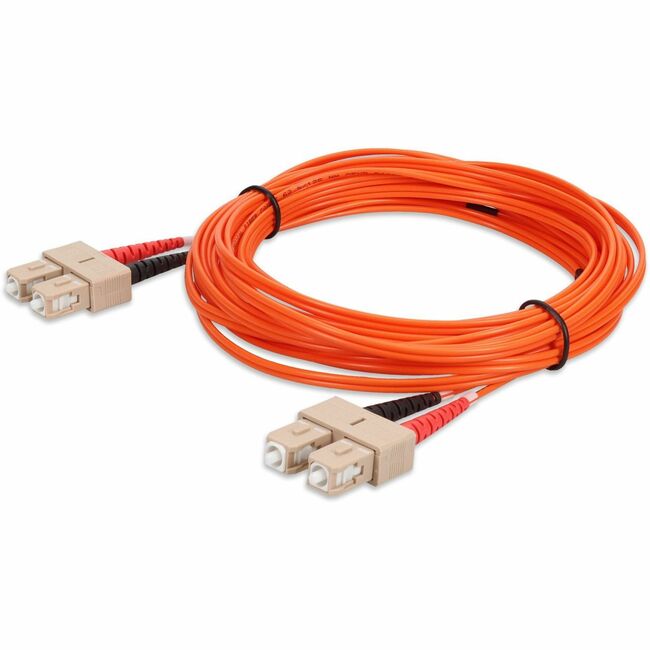 AddOn 2m Multi-Mode fiber (MMF) Duplex SC/SC OM1 Orange Patch Cable