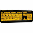 Adesso Luminous 4X Large Print Multimedia Desktop Keyboard