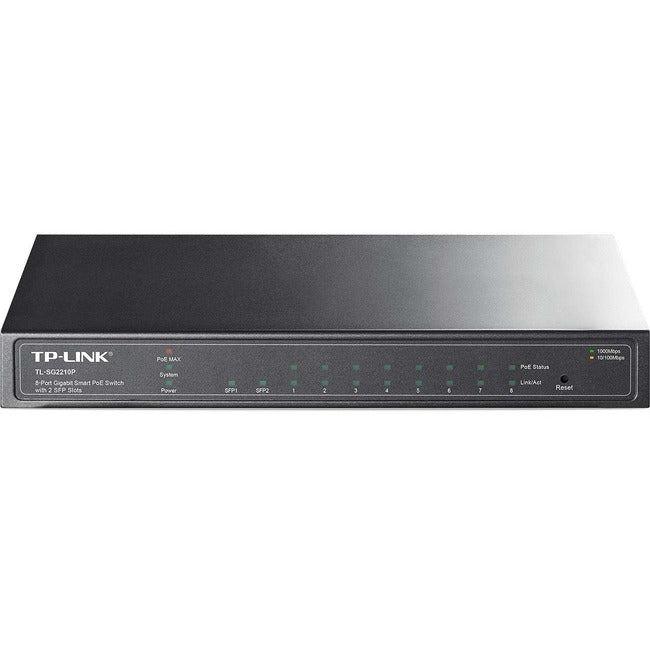 TP-Link 8-Port Gigabit Smart PoE Switch with 2 SFP Slots