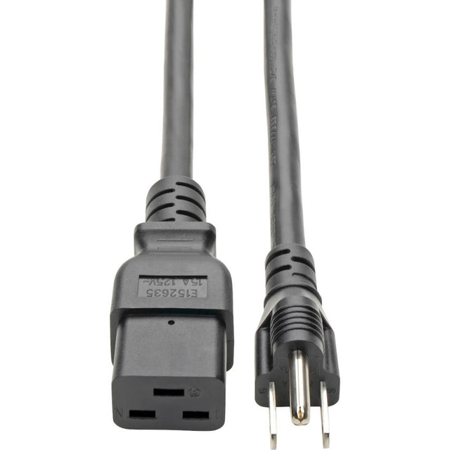 Power Cord - NEMA 5-15P - Male Left Gender - C19 - Female Right Gender - 8feet L