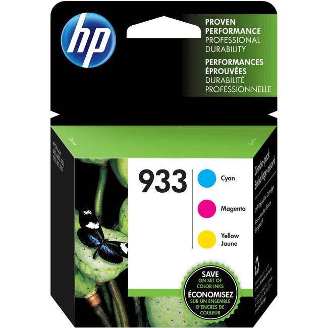 HP 933 Original Standard Yield Inkjet Ink Cartridge - Cyan, Yellow, Magenta - 3 / Pack