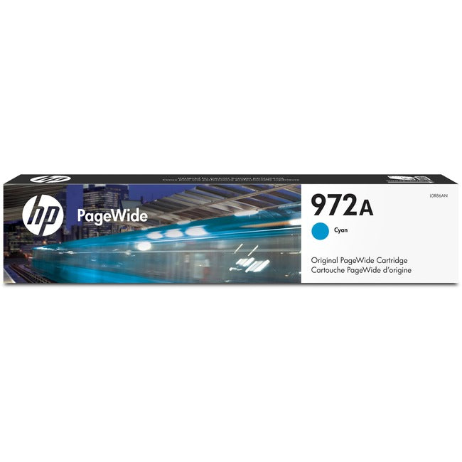 HP 972A (L0R86AN) Original Standard Yield Page Wide Ink Cartridge - Single Pack - Cyan - 1 Each