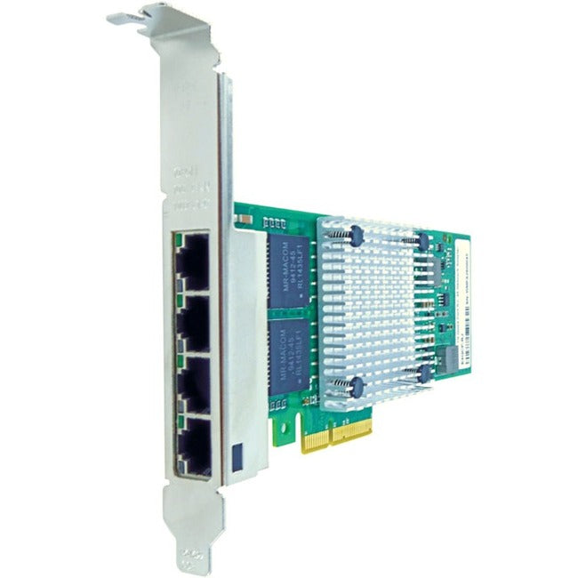 Axiom 10/100/1000Mbs Quad Port RJ45 PCIe x4 NIC Card for HP - 593722-B21