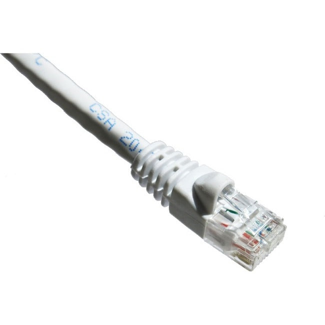 Axiom 7FT CAT6A 650mhz Patch Cable Molded Boot (White)