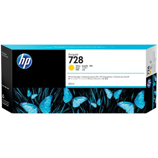 HP 728 Original Extra High Yield Inkjet Ink Cartridge - Yellow Pack