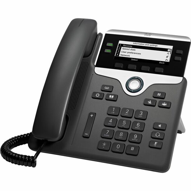 Téléphone IP Cisco 7841 avec micrologiciel de téléphone multiplateforme ; n'inclut PAS le bloc d'alimentation