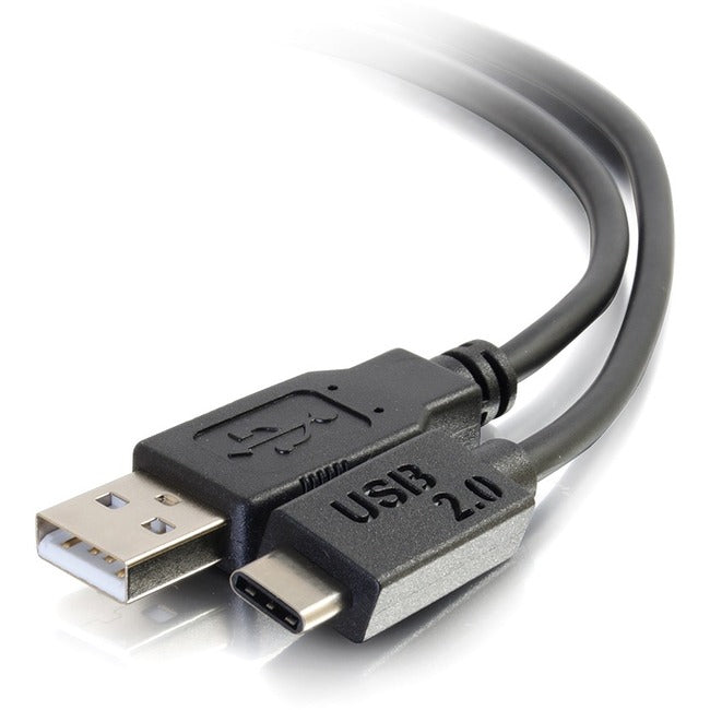 C2G 6ft USB 2.0 USB-C to USB-A Cable M/M - Black