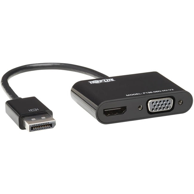 Tripp Lite DisplayPort to HDMI VGA Adapter Converter 4K x 2K DP to HDMI VGA DPort 1.2