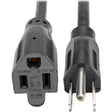 Power Cord - NEMA 5-15P - Male Left Gender - Power NEMA 5-15R - Female Right Gen