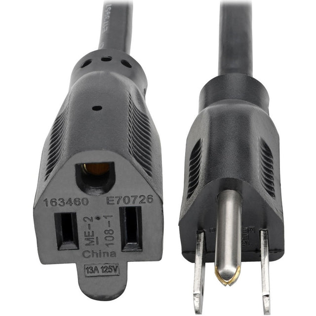 Power Cord - NEMA 5-15P - Male Left Gender - Power NEMA 5-15R - Female Right Gen