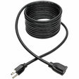 Power Cord - NEMA 5-15P - Male Left Gender - Power NEMA 5-15R - Female Right Gen
