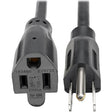 Power Cord - NEMA 5-15P - Male Left Gender - Power NEMA 5-15R - Female Right Gen