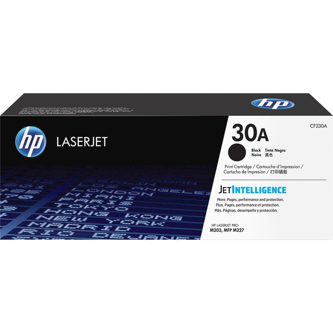 Cartouche de toner laser d'origine HP 30A (CF230A) - Paquet unique - Noir - 1 unité