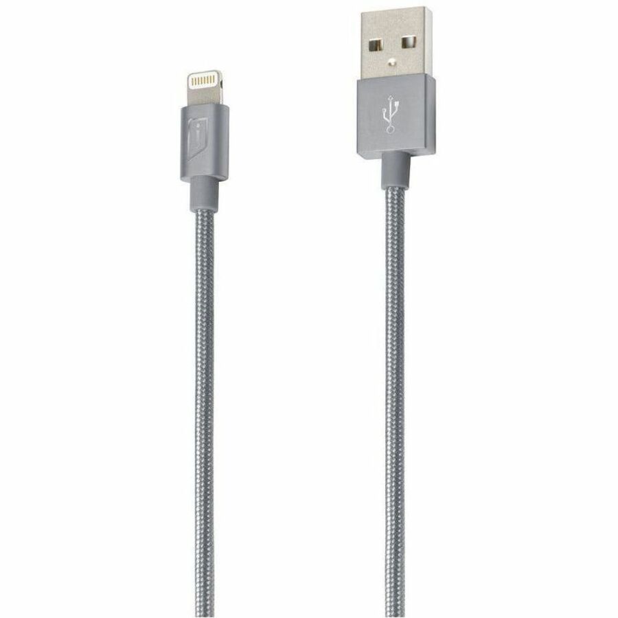 iStore Lightning Charge 4ft (1.2m) Braided Cable (Space Gray)