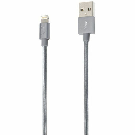 iStore Lightning Charge 4ft (1.2m) Braided Cable (Space Gray)