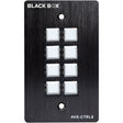 Black Box Wallplate Control Panel - RS-232, 8-Button