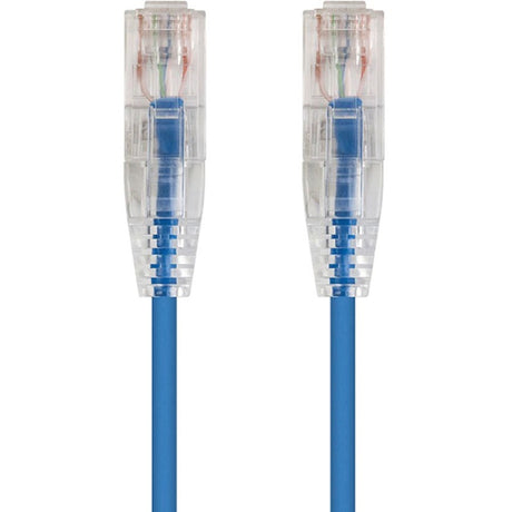Monoprice SlimRun Cat6 28AWG UTP Ethernet Network Cable, 3ft Blue