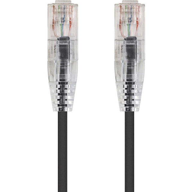 Monoprice SlimRun Cat6 28AWG UTP Ethernet Network Cable, 3ft Black