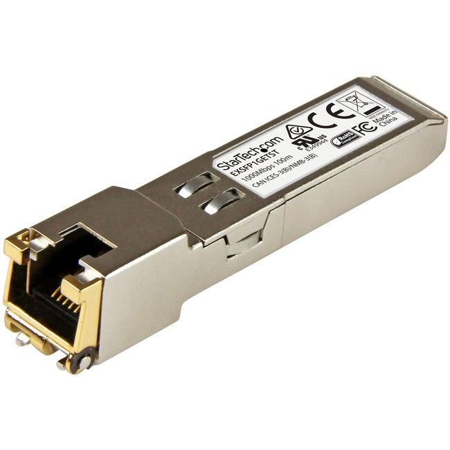 Module SFP compatible StarTech.com Juniper EX-SFP-1GE-T - 1000BASE-T - Transceiver SFP Gigabit Ethernet 1GE vers RJ45 Cat6/Cat5e - 100 m