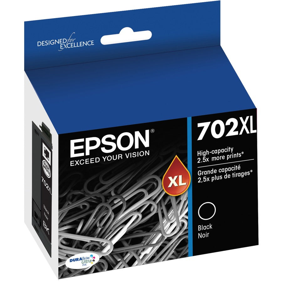 Epson DURABrite Ultra T702XL Original High Yield Inkjet Ink Cartridge - Black - T702XL120-S