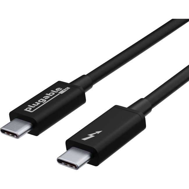 Plugable Thunderbolt 3 Cable 20Gbps Supports 100W (20V, 5A) Charging, 6.6ft/2m