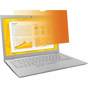 3M Gold Privacy Filter for 13.3in Laptop with COMPLY Flip Attach, 16:10, GF133W1B Gold, Glossy