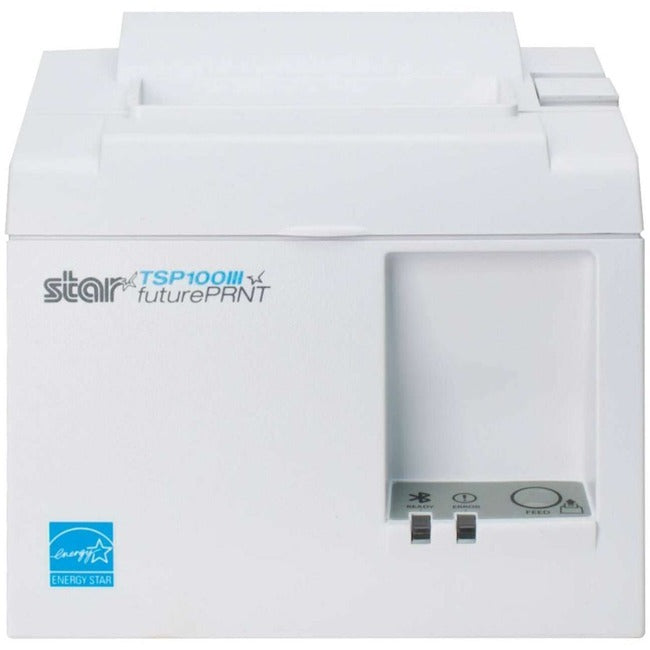 Star Micronics TSP100III Thermal Printer, USB/Lightning - Cutter, Internal Power Supply, Includes USB Cable, White