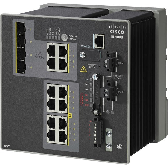 8 X RJ45 10/100/1000, 4 X 1G COMBO ,LAN