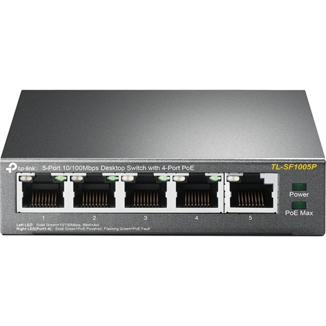 TP-Link 5-Port 10/100Mbps Desktop Switch with 4-Port PoE+