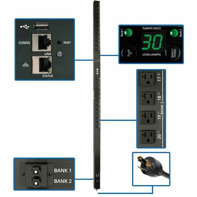 Tripp Lite by Eaton PDUMV30NETLX 2.9kW Single-Phase Switched PDU
