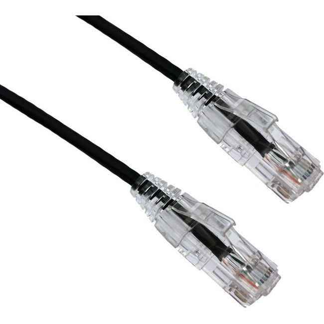 AXIOM 1FT CAT6A BENDNFLEX ULTRA-THIN SNAGLESS PATCH CABLE 650MHZ (BLACK)