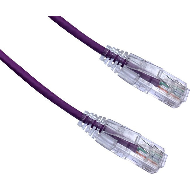 AXIOM 10FT CAT6A BENDNFLEX ULTRA-THIN SNAGLESS PATCH CABLE 650MHZ (PURPLE)