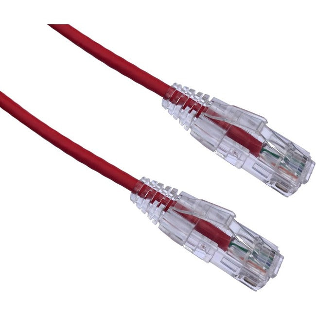 AXIOM 10FT CAT6A BENDNFLEX ULTRA-THIN SNAGLESS PATCH CABLE 650MHZ (RED)