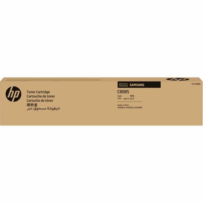 Cartouche de toner laser HP CLT-C808S - Cyan - 1 paquet