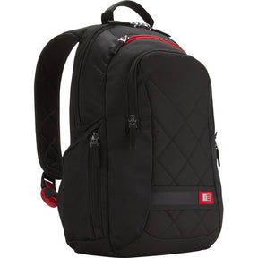 Case Logic DLBP-114 Carrying Case (Backpack) for 13" (330.20 mm) to 15" (381 mm) Apple Cell Phone, iPod, Accessories, Notebook, MacBook - Black